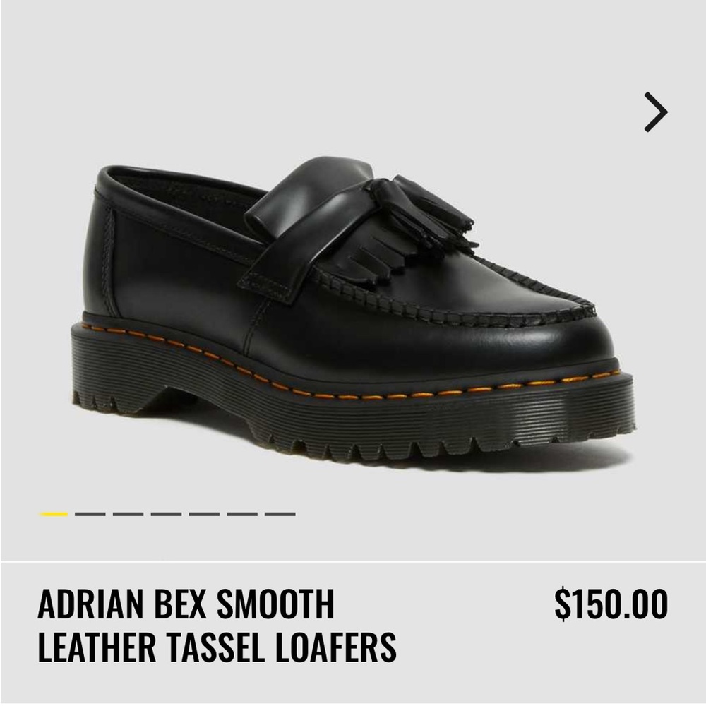 Adrian Bex Smooth Leather Tassel Loafers Doc Martens